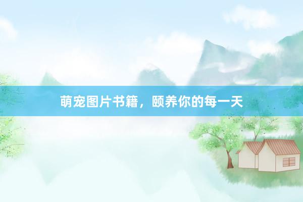 萌宠图片书籍，颐养你的每一天